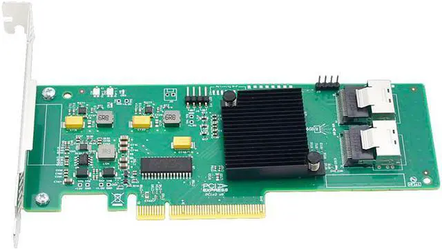 Alt view image 2 of 5 - 6Gb/s PCIe x8 to 8-Port SAS/SATA RAID Controller Card Support RAID 5