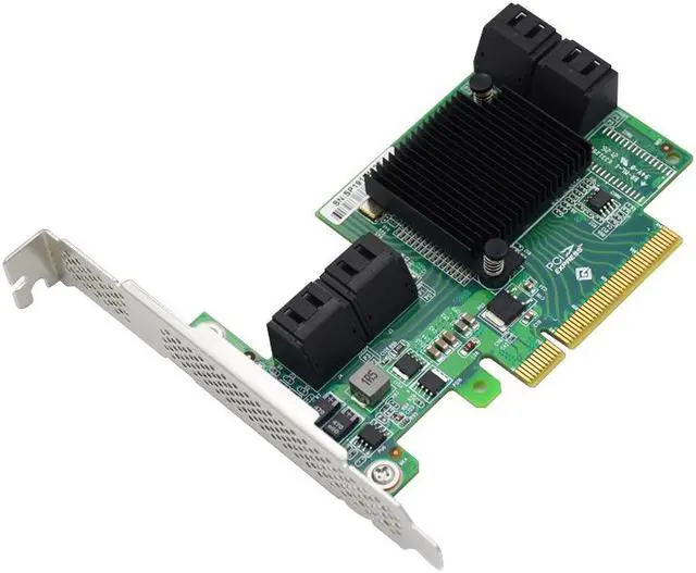 Alt view image 6 of 7 - PCIe x8 to 8 Port SATA 6Gb/s SAS/SATA Expansion Card