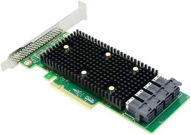Alt view image 3 of 3 - PCIe x8 to 16 Port Tri-Mode SAS/SATA/NVMe Storage Adapter Card-LRTM9C16-16I Compatible for SAS 9400-16I