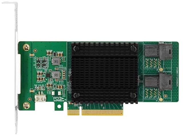 Alt view image 4 of 4 - PCIe 3.0 x8 Dual-Port U.2 NVMe Adapter (Marvell 88NR2241 Based)