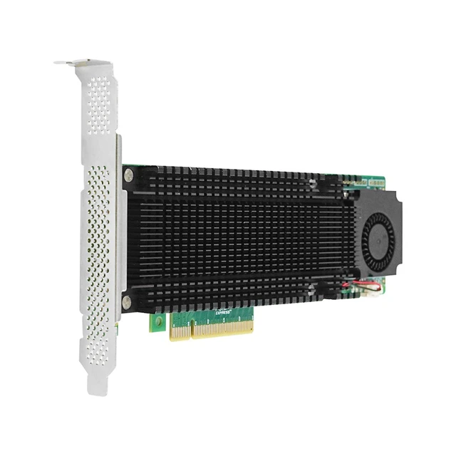 Alt view image 3 of 4 - PCIe 3.0 x8 Dual M.2 NVMe Adapter (Marvell 88NR2241B0 Based)