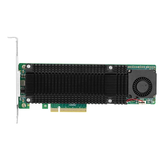 Alt view image 4 of 4 - PCIe 3.0 x8 Dual M.2 NVMe Adapter (Marvell 88NR2241B0 Based)