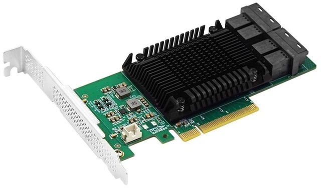 Alt view image 4 of 4 - PCIe3.0 x8 to Quad-Port U.2 NVMe Adapter (Marvell 88NR2241 Based)