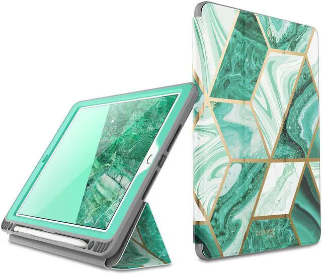 Main image of i-Blason Cosmo Case for New iPad 7th Generation, iPad 10.2 2019 Case, Full-Body Trifold with Built-in Screen Protector Protective Smart Cover with Auto Sleep/Wake & Pencil Holder (Prasio)