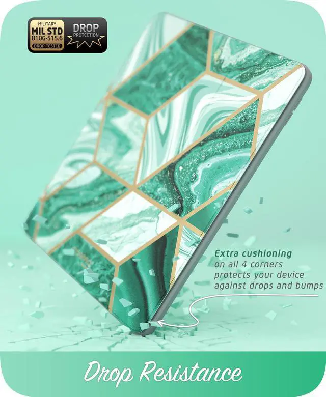 Alt view image 5 of 7 - i-Blason Cosmo Case for New iPad 7th Generation, iPad 10.2 2019 Case, Full-Body Trifold with Built-in Screen Protector Protective Smart Cover with Auto Sleep/Wake & Pencil Holder (Prasio)
