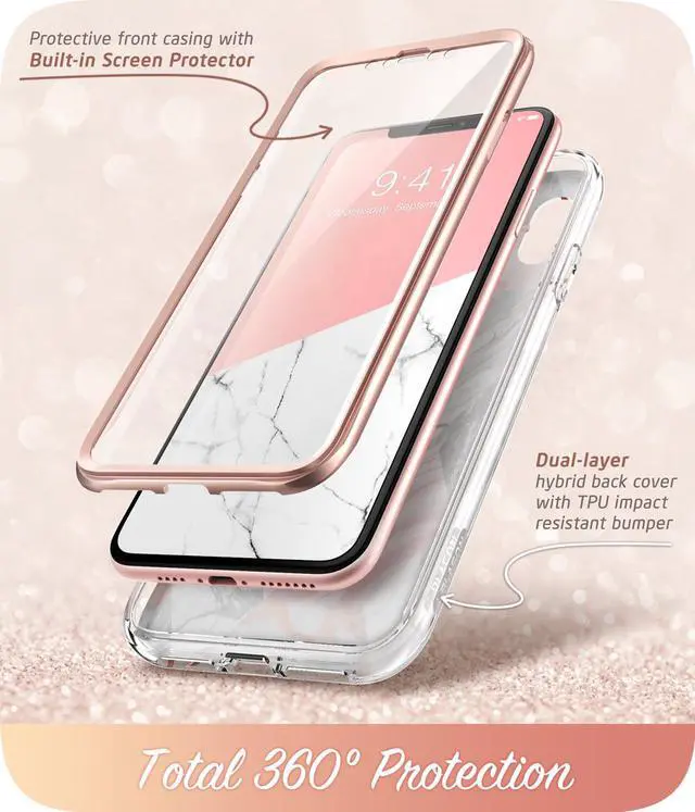 Alt view image 2 of 5 - i-Blason Cosmo Full-Body Bumper Case with Built-in Screen Protector for iPhone XR 2018 Release, 6.1"