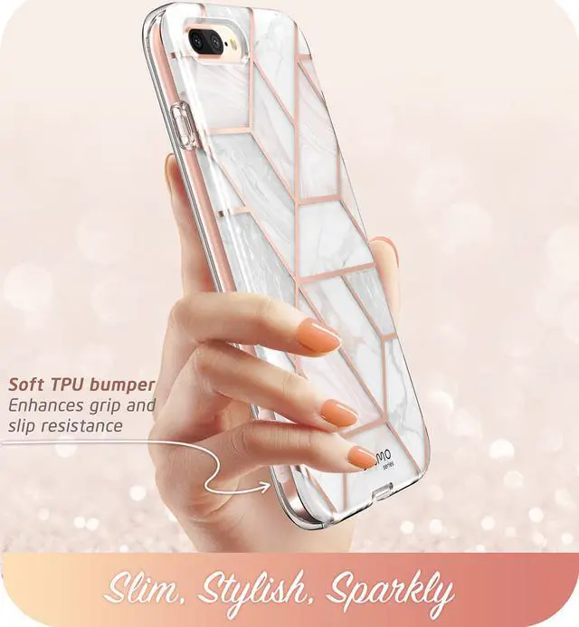 Alt view image 5 of 9 - i-Blason Cosmo Glitter Clear Bumper Case for iPhone 8 Plus/iPhone 7 Plus