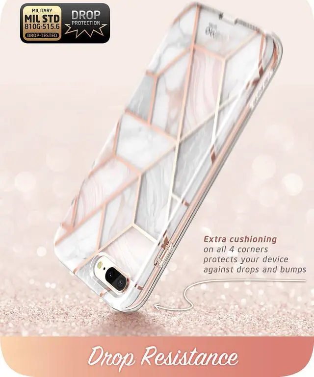 Alt view image 6 of 9 - i-Blason Cosmo Glitter Clear Bumper Case for iPhone 8 Plus/iPhone 7 Plus
