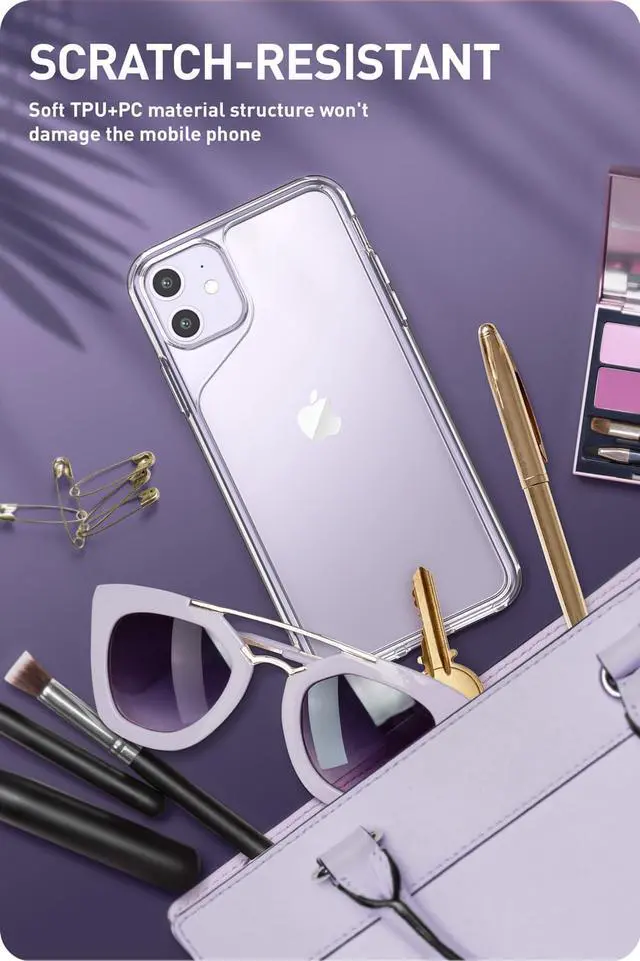 Alt view image 4 of 8 - i-Blason Halo Series Designed for iPhone 11 Case 2019, Scratch Resistant Clear Case for iPhone 11 6.1 Inch 2019 Release