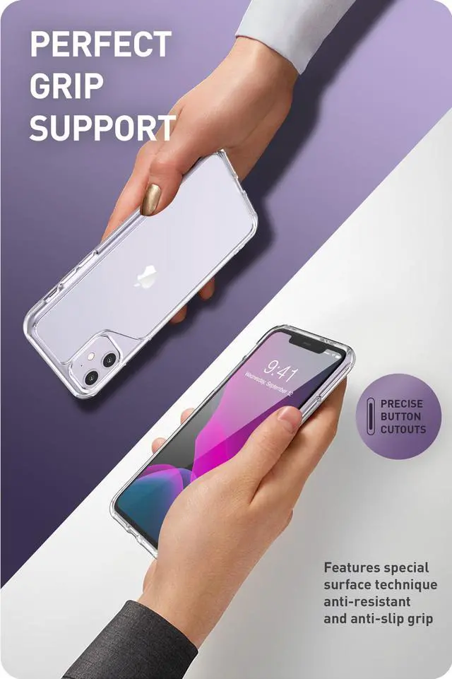 Alt view image 7 of 8 - i-Blason Halo Series Designed for iPhone 11 Case 2019, Scratch Resistant Clear Case for iPhone 11 6.1 Inch 2019 Release