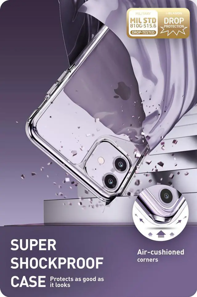 Alt view image 3 of 8 - i-Blason Halo Series Designed for iPhone 11 Case 2019, Scratch Resistant Clear Case for iPhone 11 6.1 Inch 2019 Release