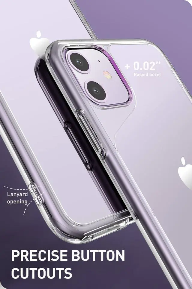 Alt view image 5 of 8 - i-Blason Halo Series Designed for iPhone 11 Case 2019, Scratch Resistant Clear Case for iPhone 11 6.1 Inch 2019 Release