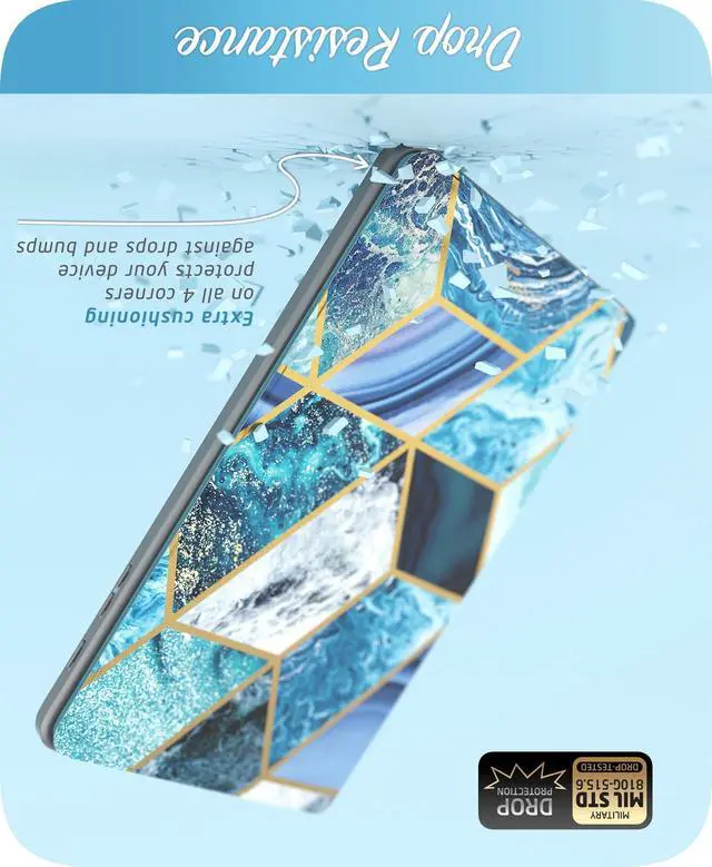 Alt view image 5 of 6 - i-Blason Case Designed for Galaxy Tab A 10.1 (SM-T510/T515) 2019, [Cosmo] Full-Body Protection with Built-in Screen Protector Case for Samsung Galaxy Tab A 10.1 2019 Release (Blue)