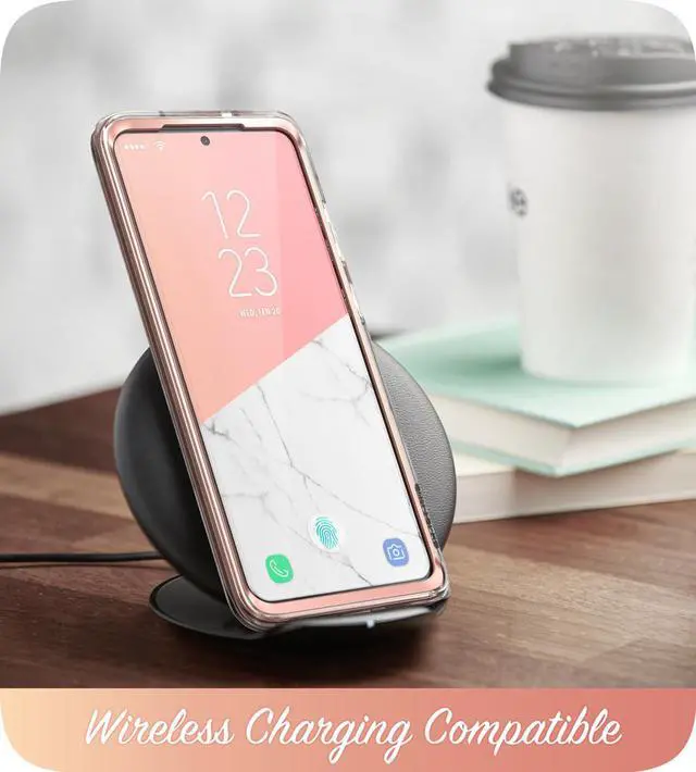 Alt view image 5 of 8 - i-Blason Cosmo Series Designed for Samsung Galaxy S20 FE 5G Case (2020 Release), [Built-in Screen Protector] Slim Stylish Protective Case (Marble)