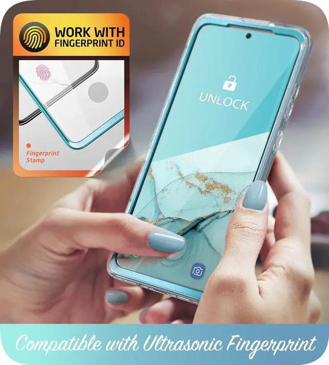 Alt view image 6 of 7 - i-Blason Cosmo Series Designed for Samsung Galaxy S20 FE 5G Case (2020 Release), [Built-in Screen Protector] Slim Stylish Protective Case (Ocean)