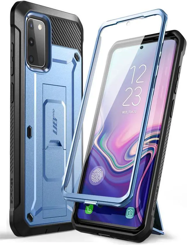 Main image of Unicorn Beetle Pro Series Designed for Samsung Galaxy S20 FE 5G Case (2020 Release), Full-Body Dual Layer Rugged Holster & Kickstand Case with Built-in Screen Protector (Blue)