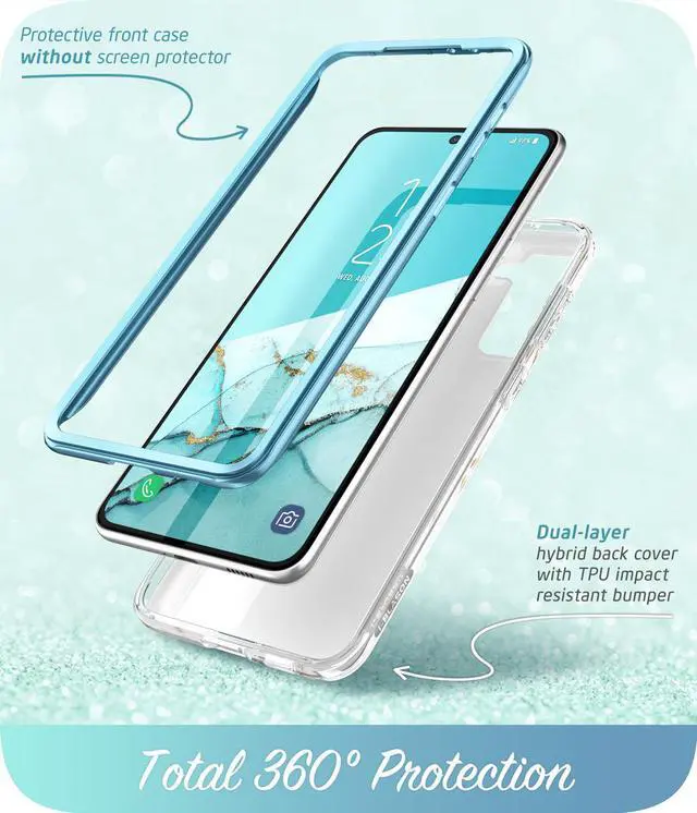 Alt view image 2 of 6 - i-Blason Cosmo Series Case for Samsung Galaxy S21 5G (2021 Release), Slim Stylish Protective Bumper Case Without Built-in Screen Protector, Blue, 6.2"