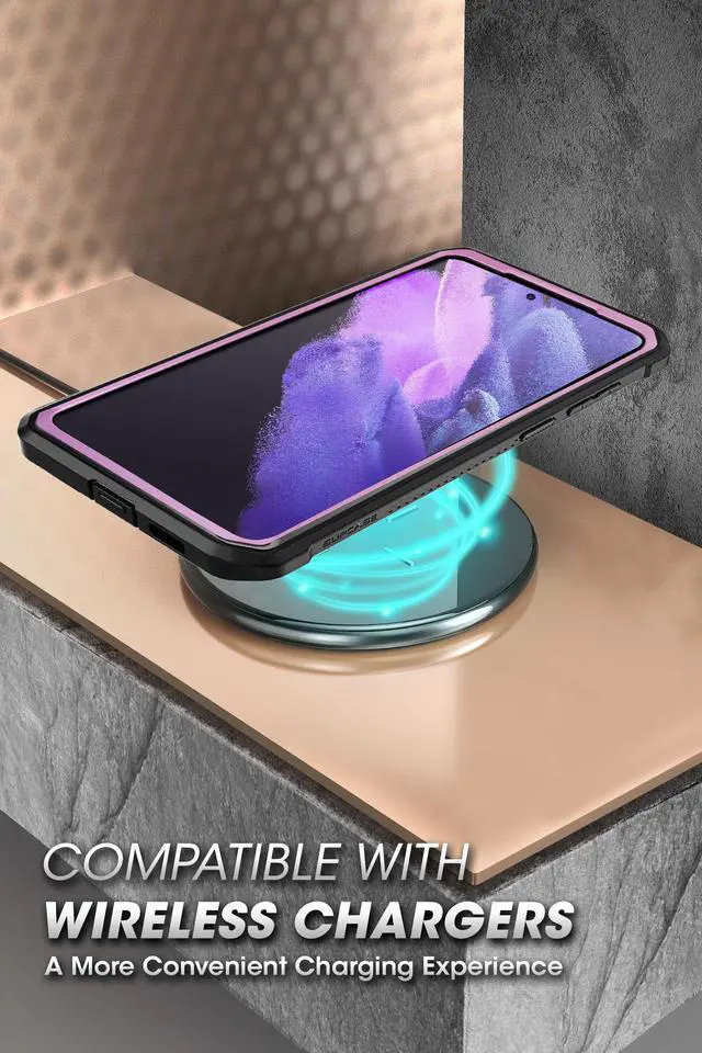 Alt view image 2 of 6 - Unicorn Beetle Pro Series Case Designed for Samsung Galaxy S21 Ultra 5G (2021 Release), Full-Body Dual Layer Rugged Holster & Kickstand Case Without Built-in Screen Protector (Purple)