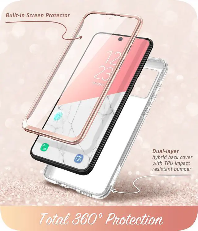Alt view image 3 of 7 - i-Blason Cosmo Series Case for Samsung Galaxy A51 5G [Not Fit Galaxy A51 4G Version], Slim Stylish Full-Body Protective Case with Built-in Screen Protector (Marble)