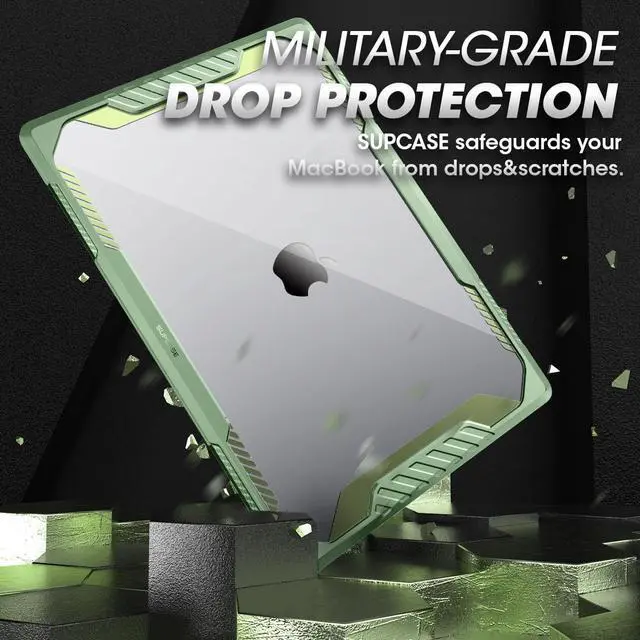Alt view image 3 of 7 - MacBook Pro 14 inch (2021) Unicorn Beetle Case Cover BBGreen