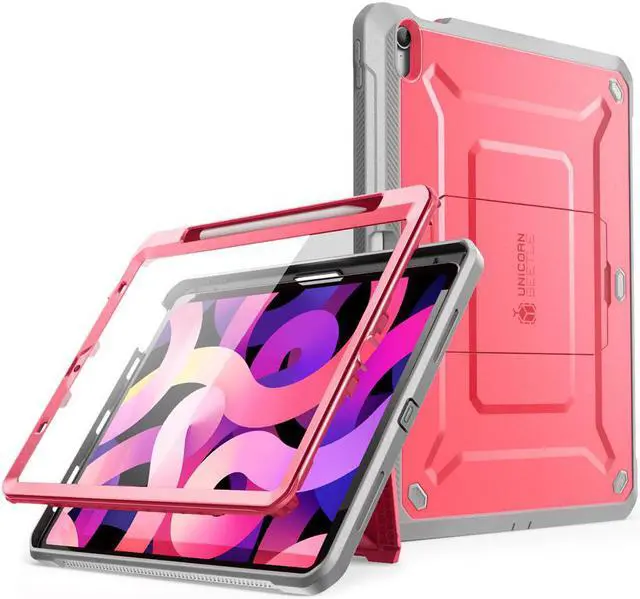 Alt view image 2 of 8 - SUPCASE For iPad Air 4 Case 10.9" (2020 Release) UB PRO Full-body Rugged Cover Case WITH Built-in Screen Protector & Kickstand