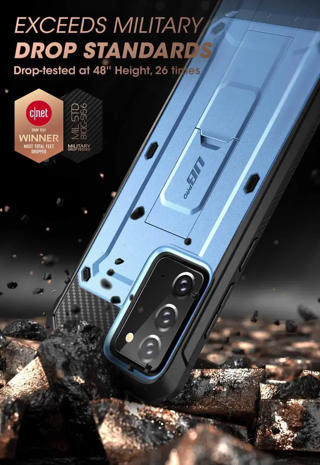 Alt view image 3 of 8 - SUPCASE For Samsung Galaxy Note 20 Case 6.7 inch (2020) UB Pro Full-Body Rugged Holster Cover WITHOUT Built-in Screen Protector