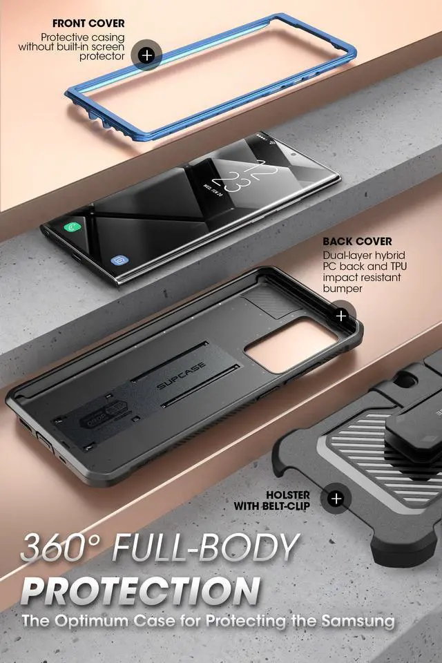 Alt view image 5 of 8 - SUPCASE For Samsung Galaxy Note 20 Case 6.7 inch (2020) UB Pro Full-Body Rugged Holster Cover WITHOUT Built-in Screen Protector