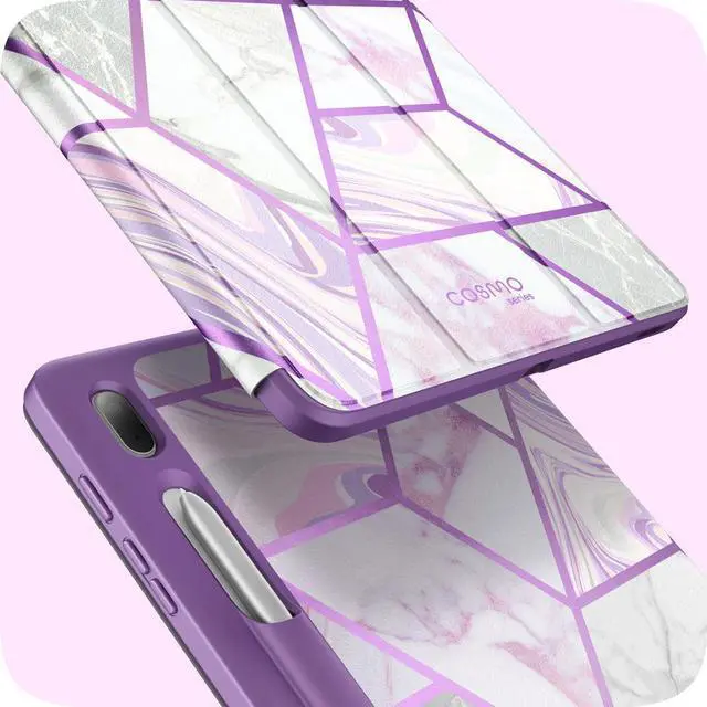 Alt view image 5 of 6 - i-Blason Cosmo Case for Samsung Galaxy Tab S7 FE 12.4" 2021 Release Case, Full-Body Trifold with Built-in Screen Protector Protective Smart Cover with Auto Sleep/Wake & Pencil Holder (Ameth)