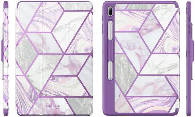 Alt view image 6 of 6 - i-Blason Cosmo Case for Samsung Galaxy Tab S7 FE 12.4" 2021 Release Case, Full-Body Trifold with Built-in Screen Protector Protective Smart Cover with Auto Sleep/Wake & Pencil Holder (Ameth)