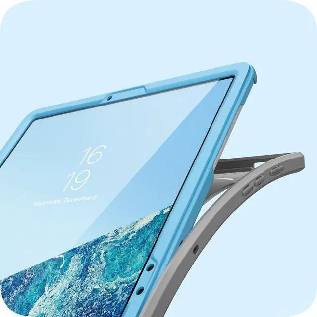 Alt view image 5 of 7 - i-Blason Cosmo Case for Samsung Galaxy Tab S7 FE 12.4" 2021 Release Case, Full-Body Trifold with Built-in Screen Protector Protective Smart Cover with Auto Sleep/Wake & Pencil Holder (Ocean)