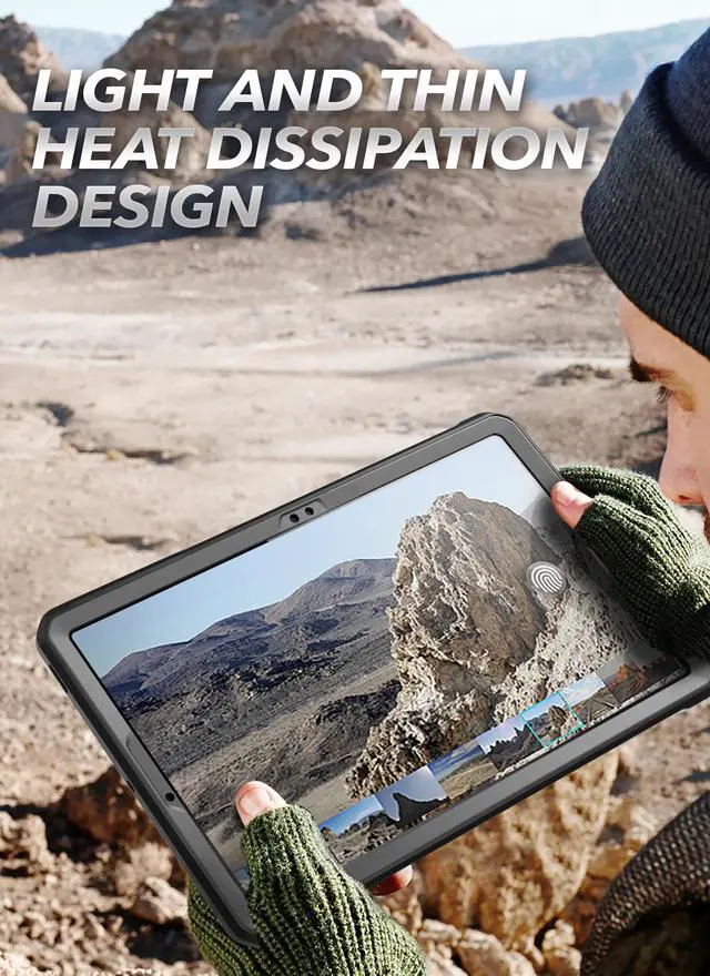 Alt view image 6 of 9 - SUPCASE Unicorn Beetle Pro Series Case for Samsung Galaxy Tab S7 FE 12.4 Inch (2021), Full-Body Rugged Heavy Duty Case with Built-in Screen Protector & S Pen Holder (Black)