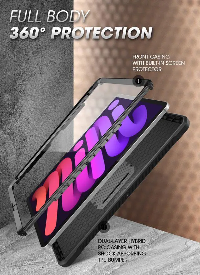 Alt view image 4 of 20 - iPad mini 6 (2021) Unicorn Beetle PRO Shockproof Rugged Case
