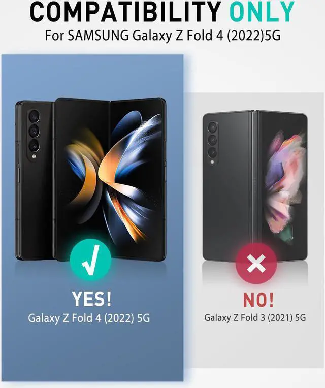 Alt view image 3 of 7 - i-Blason Armorbox Case for Samsung Galaxy Z Fold 4 Case 5G (2022 Release) with Pen Holder & Kickstand, Full Body Protective Bumper Case with Built-in Screen Protector (Black)