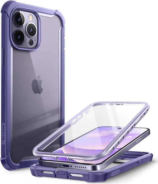Main image of i-Blason Ares Case for iPhone 14 Pro 6.1 inch (2022 Release), Dual Layer Rugged Clear Bumper Case with Built-in Screen Protector(Mauve)