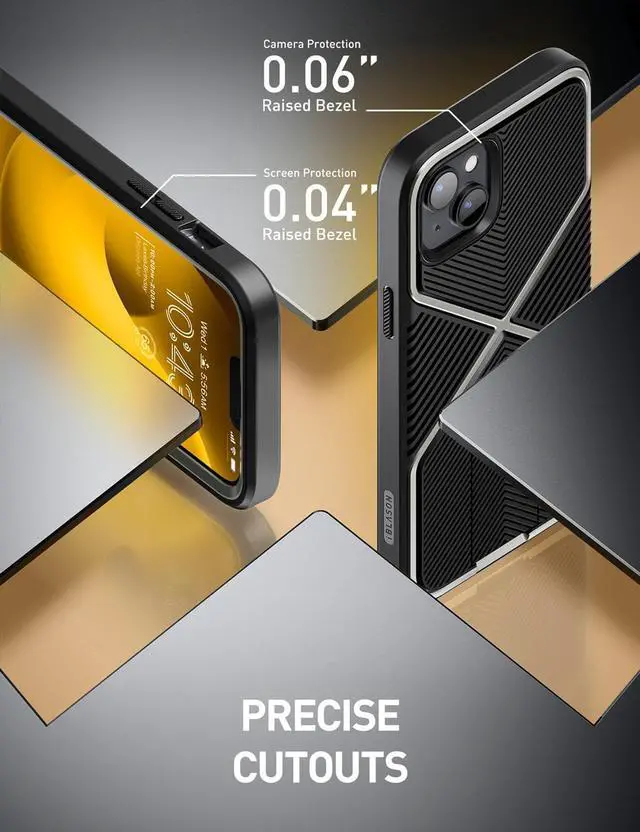 Alt view image 4 of 7 - i-Blason Infinity Series Case for iPhone 14 Plus 6.7 inch (2022 Release), Slim Full-Body Stylish Protective Case with Built-in Screen Protector(Black)