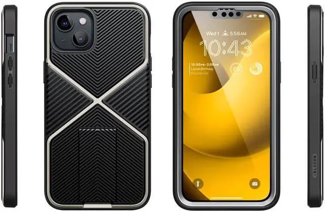 Alt view image 7 of 7 - i-Blason Infinity Series Case for iPhone 14 Plus 6.7 inch (2022 Release), Slim Full-Body Stylish Protective Case with Built-in Screen Protector(Black)