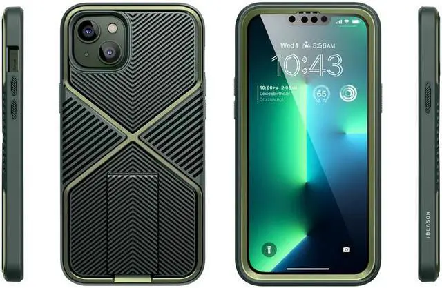 Alt view image 7 of 7 - i-Blason Infinity Series Case for iPhone 14 Plus 6.7  inch (2022 Release), Slim Full-Body Stylish Protective Case with Built-in Screen Protector(Jasper)