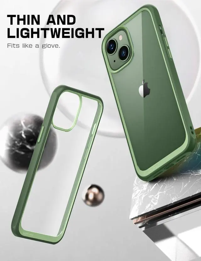 Alt view image 2 of 7 - SUPCASE Unicorn Beetle Style Series Case for iPhone 14 Case 6.1 inch (2022)/iPhone 13 Case 6.1 inch (2021), Premium Hybrid Protective Clear Case (Jasper)