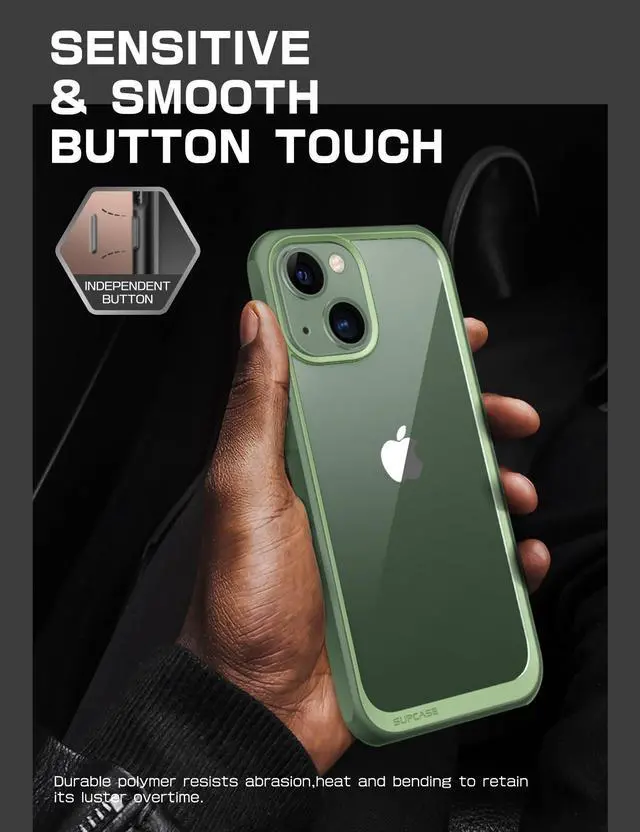 Alt view image 7 of 7 - SUPCASE Unicorn Beetle Style Series Case for iPhone 14 Case 6.1 inch (2022)/iPhone 13 Case 6.1 inch (2021), Premium Hybrid Protective Clear Case (Jasper)