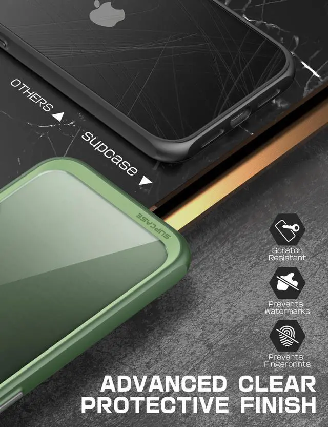 Alt view image 5 of 7 - SUPCASE Unicorn Beetle Style Series Case for iPhone 14 Case 6.1 inch (2022)/iPhone 13 Case 6.1 inch (2021), Premium Hybrid Protective Clear Case (Jasper)