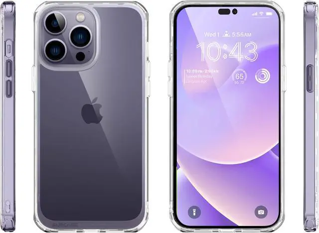 Alt view image 7 of 7 - SUPCASE Unicorn Beetle Style Case Designed for iPhone 14 Pro (2022 Release) 6.1 Inch, Premium Hybrid Protective Clear Case (Clear)