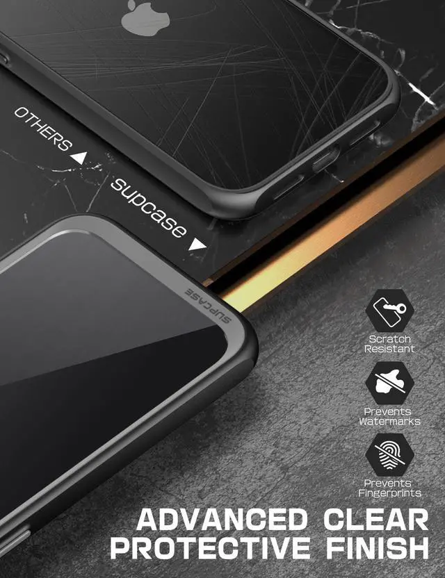 Alt view image 5 of 7 - SUPCASE Unicorn Beetle Style Series Case for iPhone 14 Plus (2022 Release) 6.7 Inch, Premium Hybrid Protective Clear Case (Black)