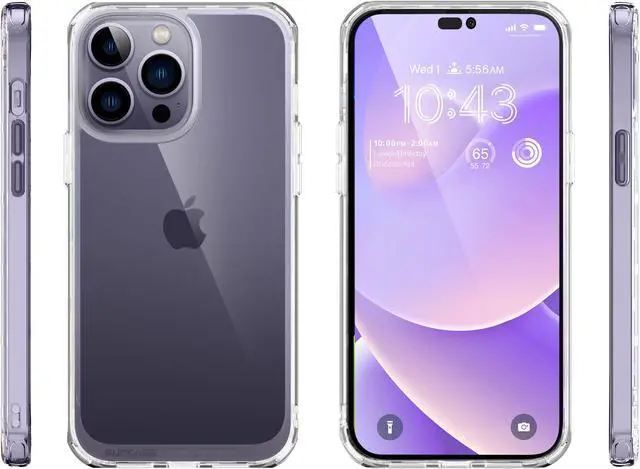 Alt view image 7 of 7 - SUPCASE Unicorn Beetle Style Case Designed for iPhone 14 Pro Max (2022 Release) 6.7 Inch, Premium Hybrid Protective Clear Case (Clear)