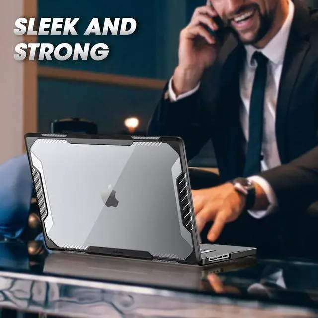 Alt view image 5 of 7 - SUPCASE Unicorn Beetle Case for MacBook Air 13.6 Inch (2022) A2681 M2 Chip, Dual Layer Hard Shell Protective Cover for MacBook Air 13.6" with Touch ID (Black)