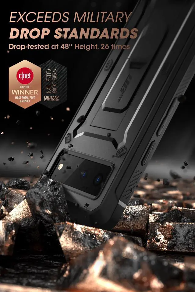Alt view image 3 of 7 - SUPCASE Unicorn Beetle Pro Series Case for Google Pixel 6 [Not for Pixel 6 Pro], Full-Body Rugged Holster & Kickstand Case with Built-in Screen Protector (Black)