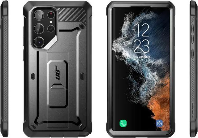 Alt view image 7 of 7 - SUPCASE Unicorn Beetle Pro Case for Samsung Galaxy S23 Ultra 5G (2023 Release), Full-Body Dual Layer Rugged Belt-Clip & Kickstand Case Without Built-in Screen Protector (Black)