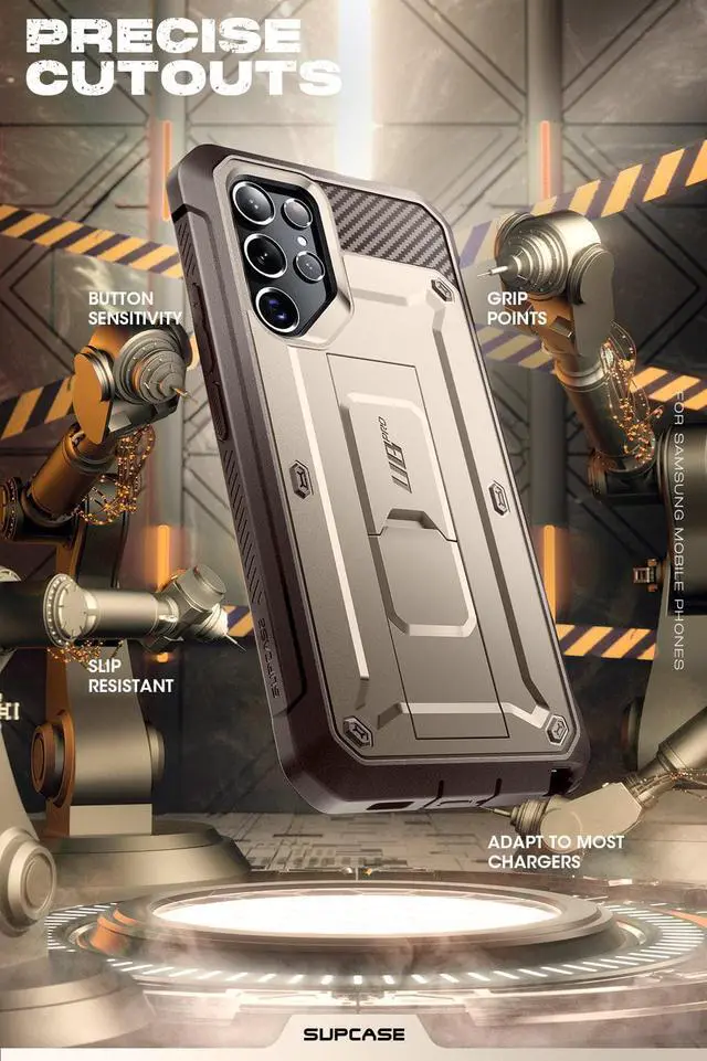 Alt view image 6 of 7 - SUPCASE Unicorn Beetle Pro Case for Samsung Galaxy S23 Ultra 5G (2023 Release), Full-Body Dual Layer Rugged Belt-Clip & Kickstand Case Without Built-in Screen Protector (PDF)