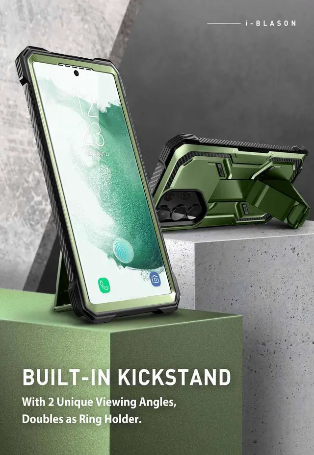 Alt view image 6 of 7 - i-Blason Armorbox Series Designed for Samsung Galaxy S23Ultra 5G (2023 Release), Full-Body Rugged Holster Bumper Case with Built-in Screen Protector & Kickstand (Guldan)