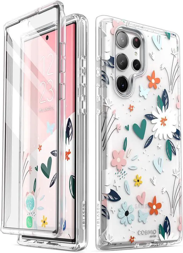 Main image of i-Blason Cosmo Series for Samsung Galaxy S23 Ultra 5G (2023 Release), Slim Stylish Protective Case with Built-in Screen Protector (Paint)