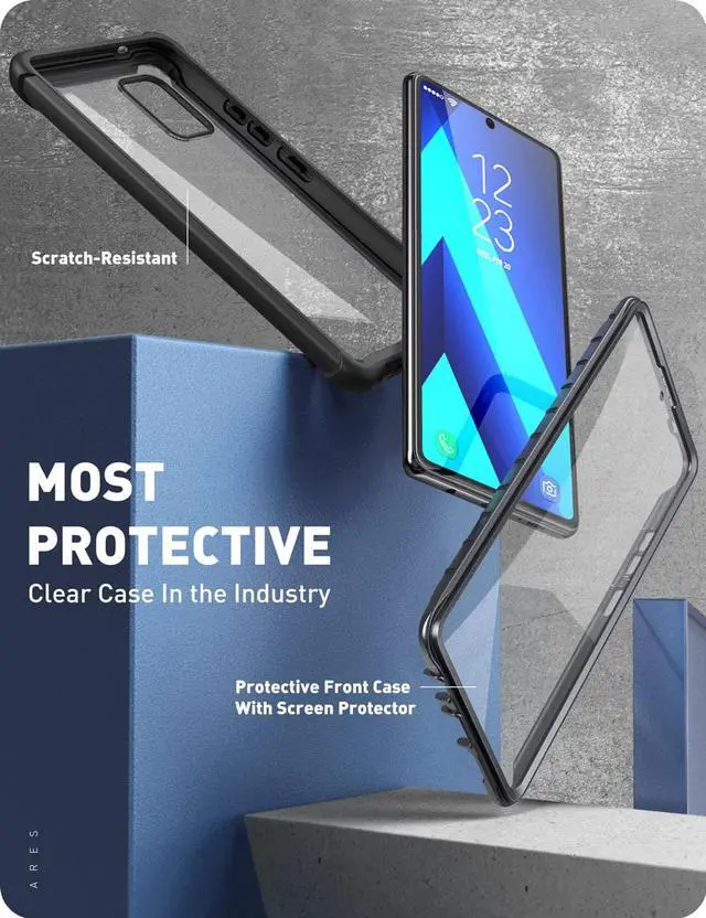 Alt view image 3 of 8 - I-BLASON For Samsung Galaxy A71 5G Case [ Not For A71 4G&A71 5G UW Version] Ares Full-Body Cover with Built-in Screen Protector